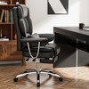 Big and Tall Executive Office Chair with Footrest, 500lbs Capacity Ergonomic Reclining PU Leather Computer Chair with High Back and Armrests - 2 of 4