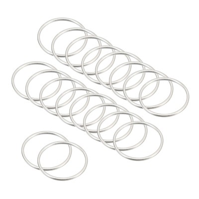 Unique Bargains DIY Craft Copper Jewelry Making Versatile Earring Beading Hoops 30 Pcs