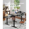 55x24 In Electric Standing Desk, Adjustable Height with 27.5 to 46.7 In Height Range, 4 Memory Presets, Suitable for use in offices and studies - 4 of 4