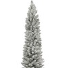 Perfect Holiday 6.5 ft Pencil Snow Flock Tree - 4 of 4