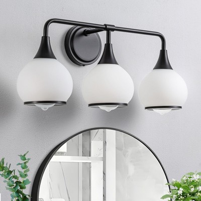 KAISITE 2-Light Bathroom Vanity Light with Globe Glass