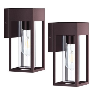 DAKAFUL 2-Pack Outdoor Wall Lights, Waterproof Exterior Light Fixtures Porch Lights - 1 of 4