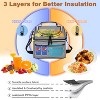 Tirrinia Dual Compartment Classic Molded Lunch Bags Cooler for Adults Kids, Insulated Leakproof Thermal Lunch Box Totes for Lunch Bento - 2 of 4