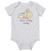 Disney Winnie the Pooh Tigger Winnie the Pooh Baby 4 Pack Snap Bodysuits Newborn to Infant  - 4 of 4