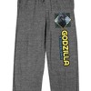 Godzilla Strikes Back Men's Athletic Heather Sleep Pajama Pants - 2 of 4