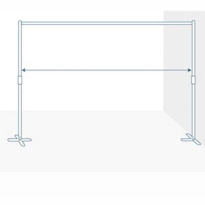 Roomdividersnow End2end Portable Alloy Steel Freestanding Stand 7ft