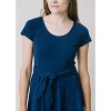 Hope & Henry Women's Organic Cotton Tie-Waist Knit Dress - 2 of 4
