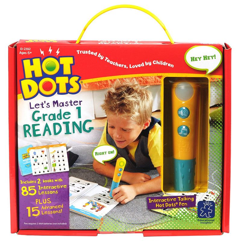 Educational Insights Hot Dots Jr Let's Master Grade 1 Reading with Talking Pen, 1 of 6