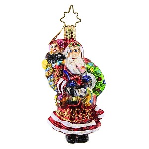 Christopher Radko 2.5 Inch Big And Bountiful Gem Ornament Christmas Santa Tree Ornaments - 1 of 3