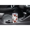 Elanze Designs 20 oz Stainless Steel On the Go Insulated Travel Tumbler With Push Top Lid, Assorted Drawn Flowers White - 3 of 4