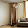 VYNXARIA 84"Elegant Gold 4-Head Crystal-Inspired Arch Floor Lamp for Stylish Ambient Lighting in Modern Living Spaces - 2 of 4
