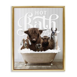 Stupell Industries Farm Animals in Bath, 17" x 21" - 1 of 4