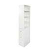 Yinvani 70.87" H Modern Wooden Tall Bookshelf Bookcase, Display Storage Cabinet with 4-Tier Shelf, 3 Side Drawers - 2 of 4