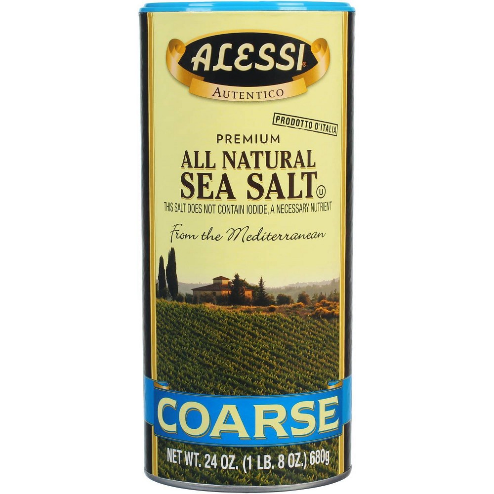 Alessi Premium All Natural Coarse Sea Salt - 24oz