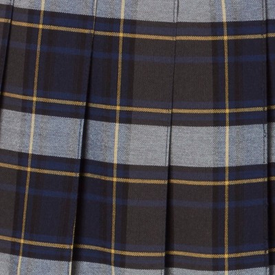 blue gold plaid