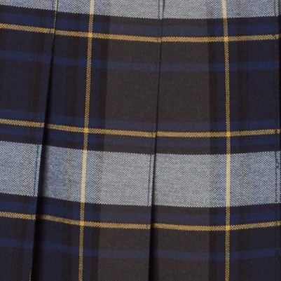 blue gold plaid