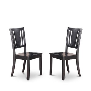 East West Furniture,Antique dining room chair for kitchen With Cushion Seat Finish Set of 2 - 1 of 3