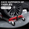 Car Wheel Dolly Jack Set, 3000LBS Capacity Wheel Dolly with Hydraulic Tire Jack, Heavy Duty Rollers with Foot Pedal for Tire Auto Repair Moving - 4 of 4