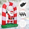 Tangkula 7.5 FT Inflatable Santa Claus Archway Santa Christmas Decorations - 4 of 4