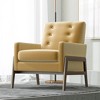 Velvet Modern Wingback Lounge Chair with Solid Wood Frame, High-Density Foam Cushioning, Non-Toxic Materials and Minimal Assembly - 2 of 4