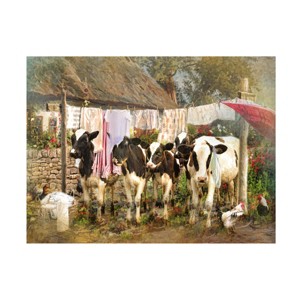 Canvas Wall Art - Trudi Simmonds 'Wash Day Chaos' Wall Art for Living Room, Bedroom, or Office Décor by Trademark Fine Art - 19 x 14 Inches - 1 of 4