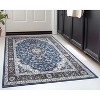 Well Woven Kings Court Gene Non-Slip Oriental Medallion Area Rug - Entryway, Kitchen & Laundry Room -Machine-Washable, Low Looped Pile - 3 of 4