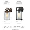 Elk Home Frampton 1 - Light Wall Light in  Aged Bronze - 4 of 4