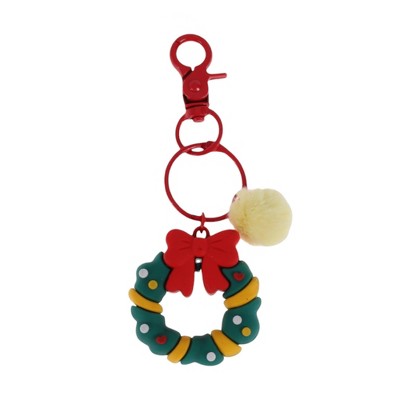 Unique Bargains Christmas Keychain with Lobster Clasp PVC 1 Pc