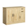 VYNXARIA Modern Oak Buffet Sideboard with 2 Doors & 2 Drawers - Stylish Storage Solution - 4 of 4