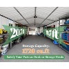 AMERLIFE 13.2x21x8 FT Metal Storage Shed, Large Garage with 2 Double Doors, 4 Windows - 3 of 4