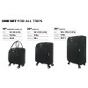 Kensie Hudson Softside Spinner Luggage, Black with Rose Gold, 3-Piece Set (16/20/28) - 2 of 4