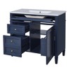 Akoasm 36 in. W Modern Single Sink Bathroom Vanity with 2 Drawers and a Tip-out Drawer-Blue - 3 of 4