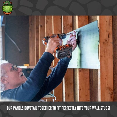 Gator Black Steel Wall Panel with Matte UV Coating