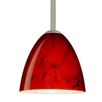 Besa Lighting Vila 1 - Light Pendant in  Satin Nickel