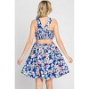 Women's Floral Smocked Back Cutout Mini Dress - ee:some - 3 of 4