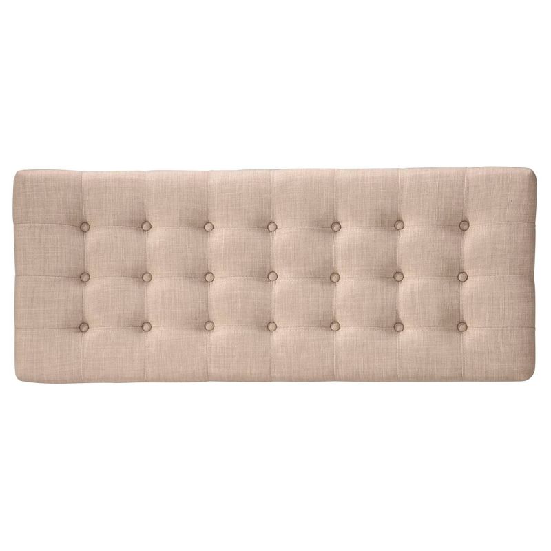 Hartley Tufted Linen Benches - Beige - Inspire Q, 4 of 10