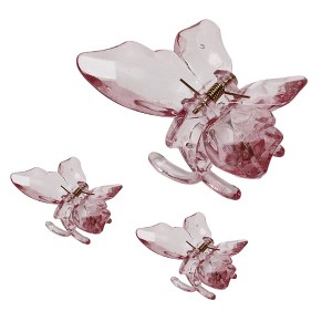 Unique Bargains Women's Grace Butterfly Hair Clips 3.03"x2.17"x2.01" 3 Pcs - 1 of 3