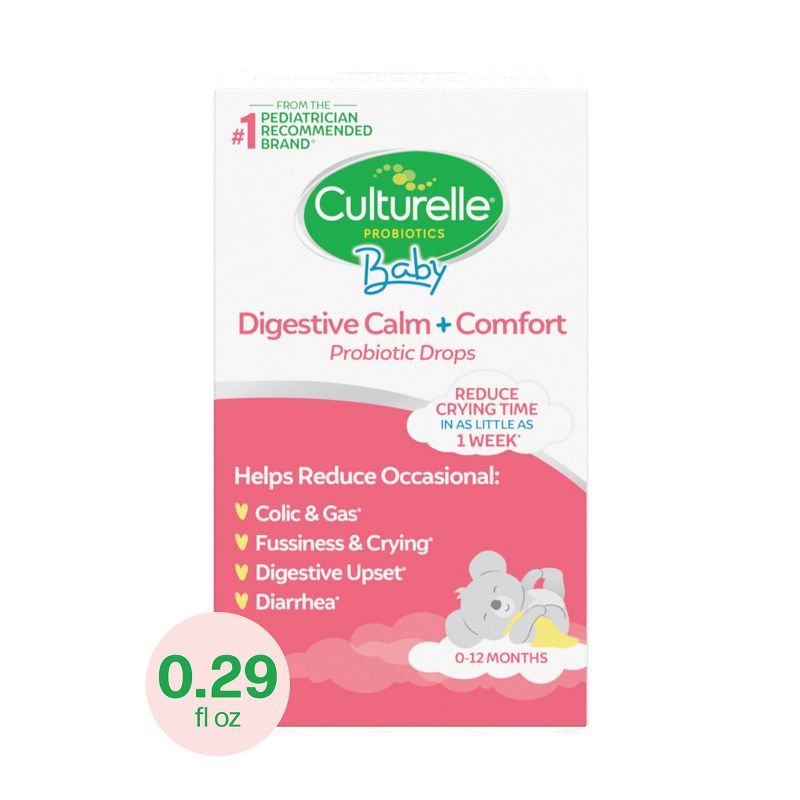 Culturelle Baby Calm + Comfort Probiotic Drops for Colic Reduction for Babies and Infants - 0.29 fl oz, 1 of 10