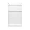 Kitchen Storage Cabinet with Door Freestanding Wooden Cupboard Sideboard Buffets Storage Cabinet for Dinning Room Living Room Bathroom White - 4 of 4