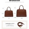 Purses and Handbags for Women, Vintage-Style Leather Top Handle Shoulder Bag Satchel Tote - 4 of 4