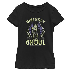 Girls Wednesday Birthday Ghoul T Shirt - 1 of 4