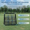 2-in-1 Baseball & Softball Pitching Rebounder Net, Adjustable Angle 9-Goal Sports Net with Bounce Back Trainer for Hitting & Fielding - 4 of 4