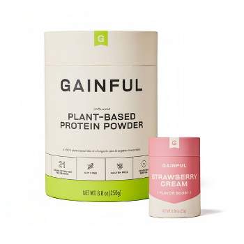 Gainful Vegan Plant Based Protein Powder with Strawberry Cream Bundle - 10 servings