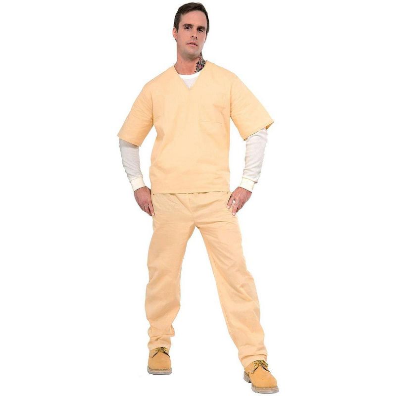 Orange is the New Black Beige Prisoner Suit Adult Costume Standard, 1 of 2