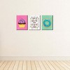 Big Dot of Happiness Sweet Shoppe - Cupcake Nursery Wall Art, Donut Kids Room Decor & Bakery Kitchen Home Decor - 7.5 x 10 inches - Set of 3 Prints - 3 of 4