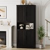70 Inch Tall Kitchen Pantry Cabinet, Freestanding Storage Cabinet with 4 Doors and Adjustable Shelves for Dining Room - 4 of 4