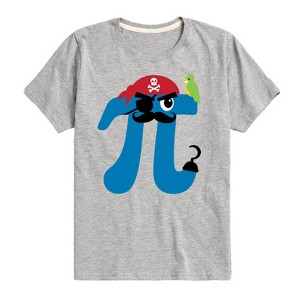 Boys' - Instant Message - Pirate Pi Symbol Short Sleeve Graphic T-Shirt - 1 of 4
