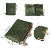 Clotth Women’s Vintage RFID Bifold Wallet - Compact Slim Design with Zipper Coin Pocket & Kiss Lock,PU Leather for Daily Use & Travel - 3 of 4