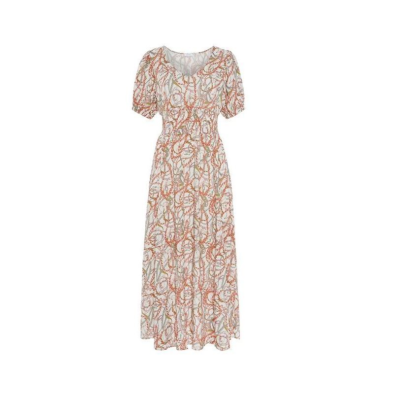 LASCANA Women's Printed Puff Sleeve Maxi Dress Sundress Summer, 4 of 7