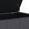CAVINAS Faux Leather Storage Ottoman Bench with Stitched Design and Nailhead Trim,Storage Benches for Living Room,Bedroom - 4 of 4
